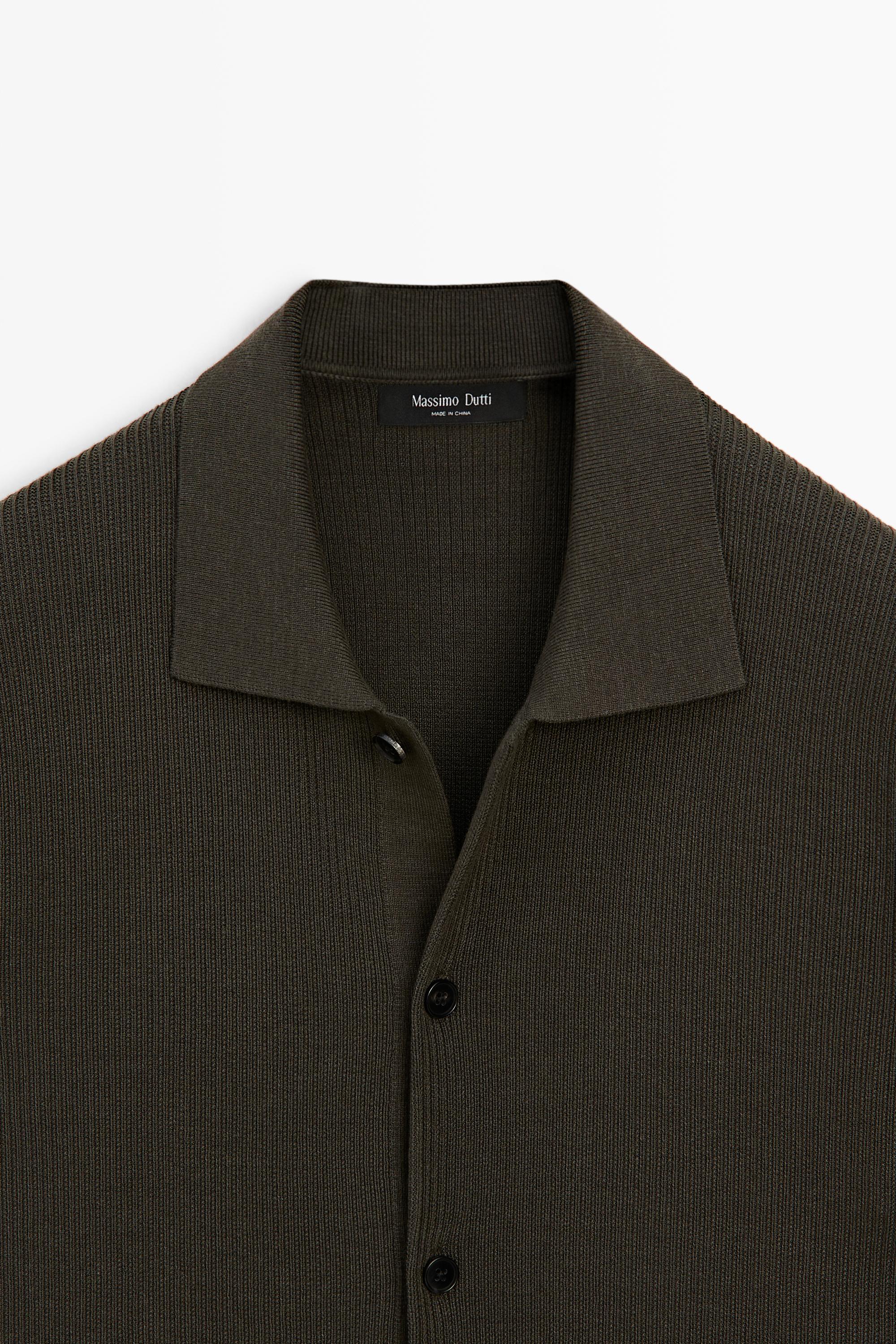 Cotton blend polo shirt with button detail